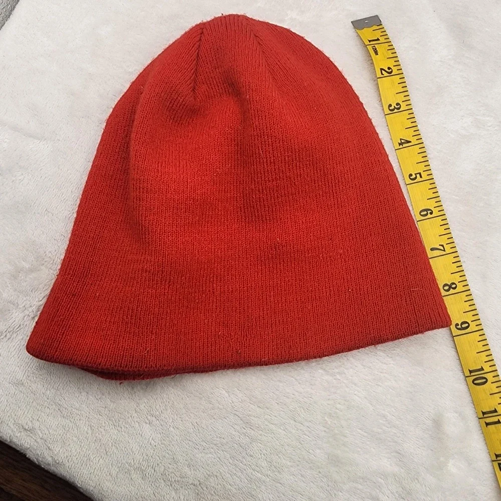 VINTAGE Coal Hat Beanie One Size Red‎ Knit Cuffed Slouch Fit Skate Skater Mens